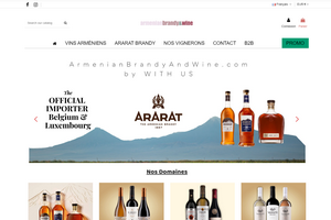 Site web vins et spiritueux