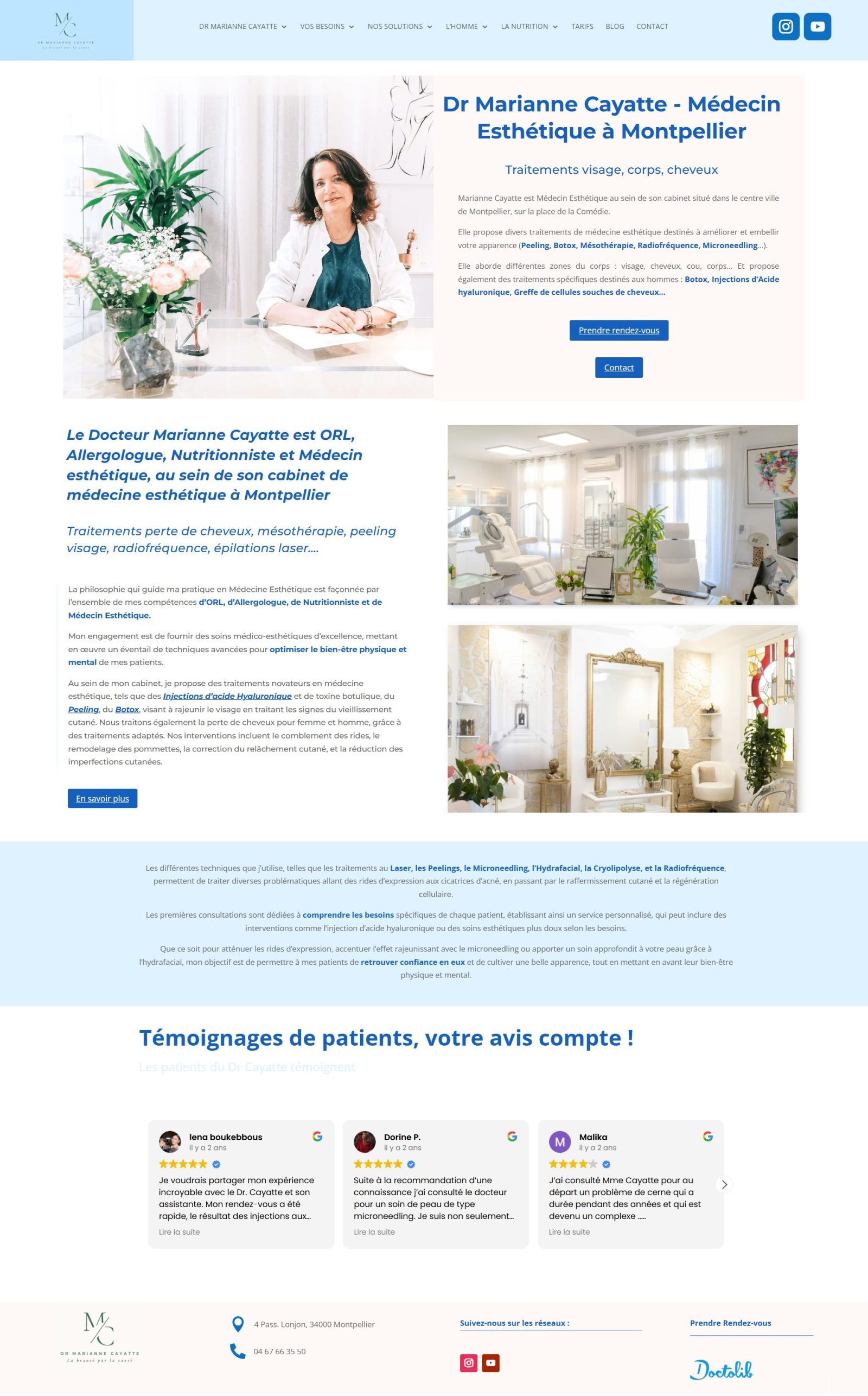 creation site medecin esthétique